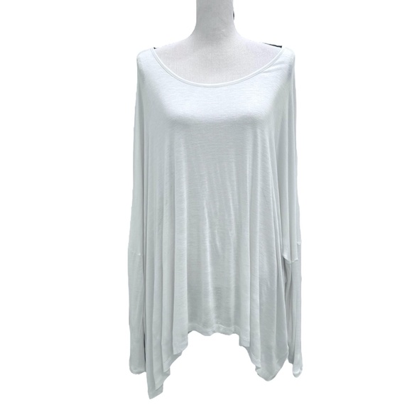 DKNY OVERSIZED IVORY LOOSE FIT VISCOSE SEMI SHEER TUNIC - NWT - Picture 1 of 16